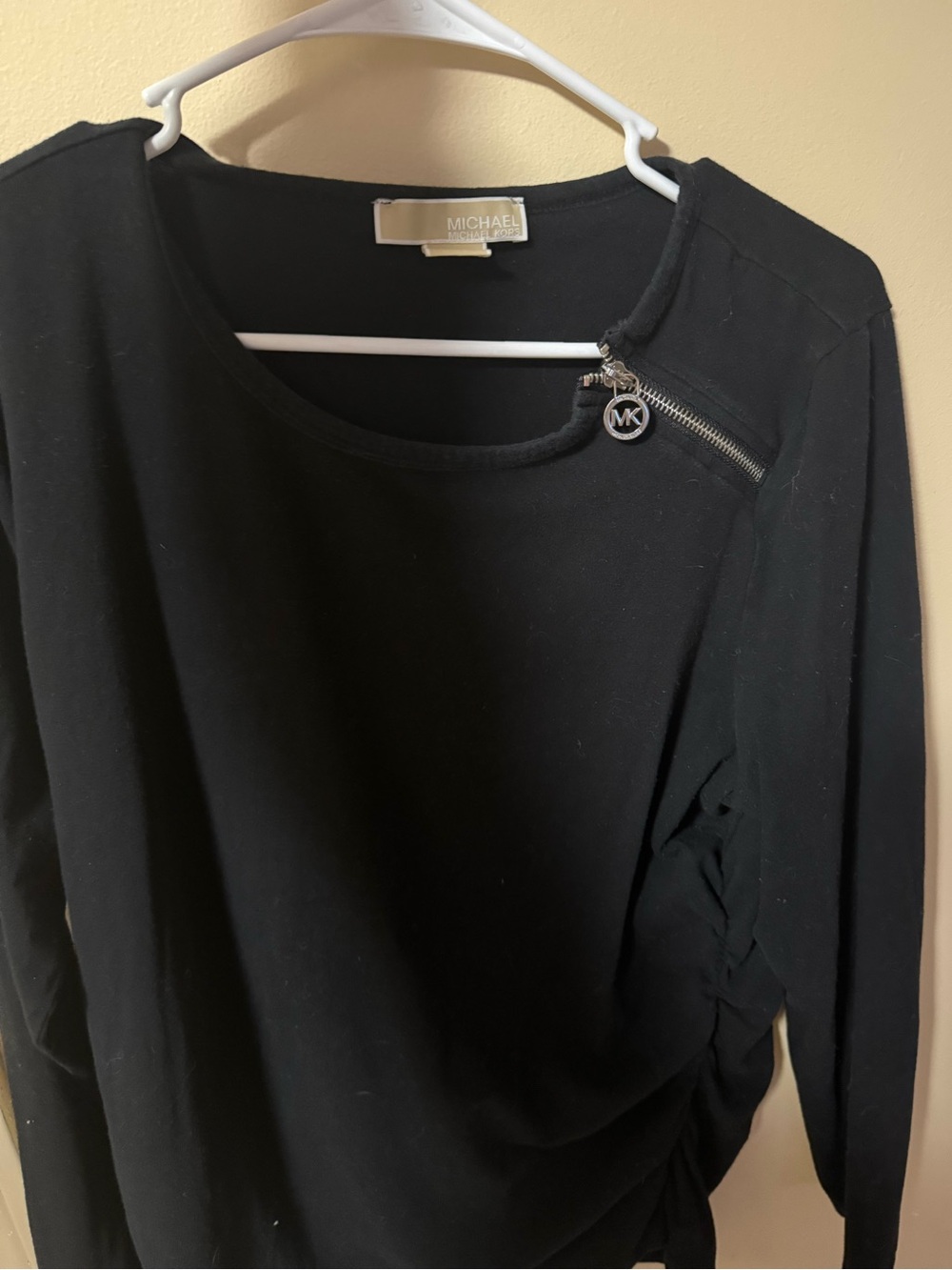 Michael Kors Black Long Sleeve Top